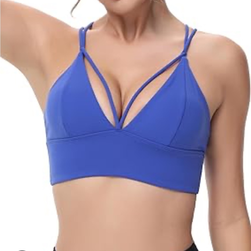 Lululemon strappy royal blue bra